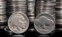 A Large Collection of Buffalo 5c Coins