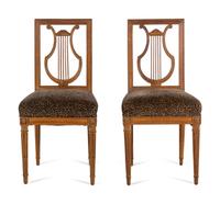 A Pair of Louis XVI Beechwood Side Chairs