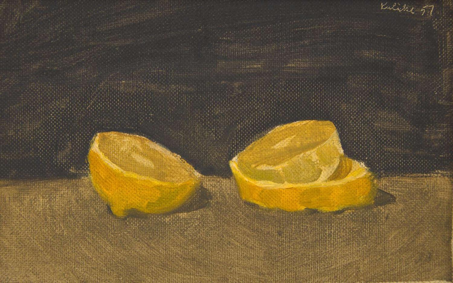 Robert Kulicke (American, 1924-2007) - Still Life of Cut Lemons