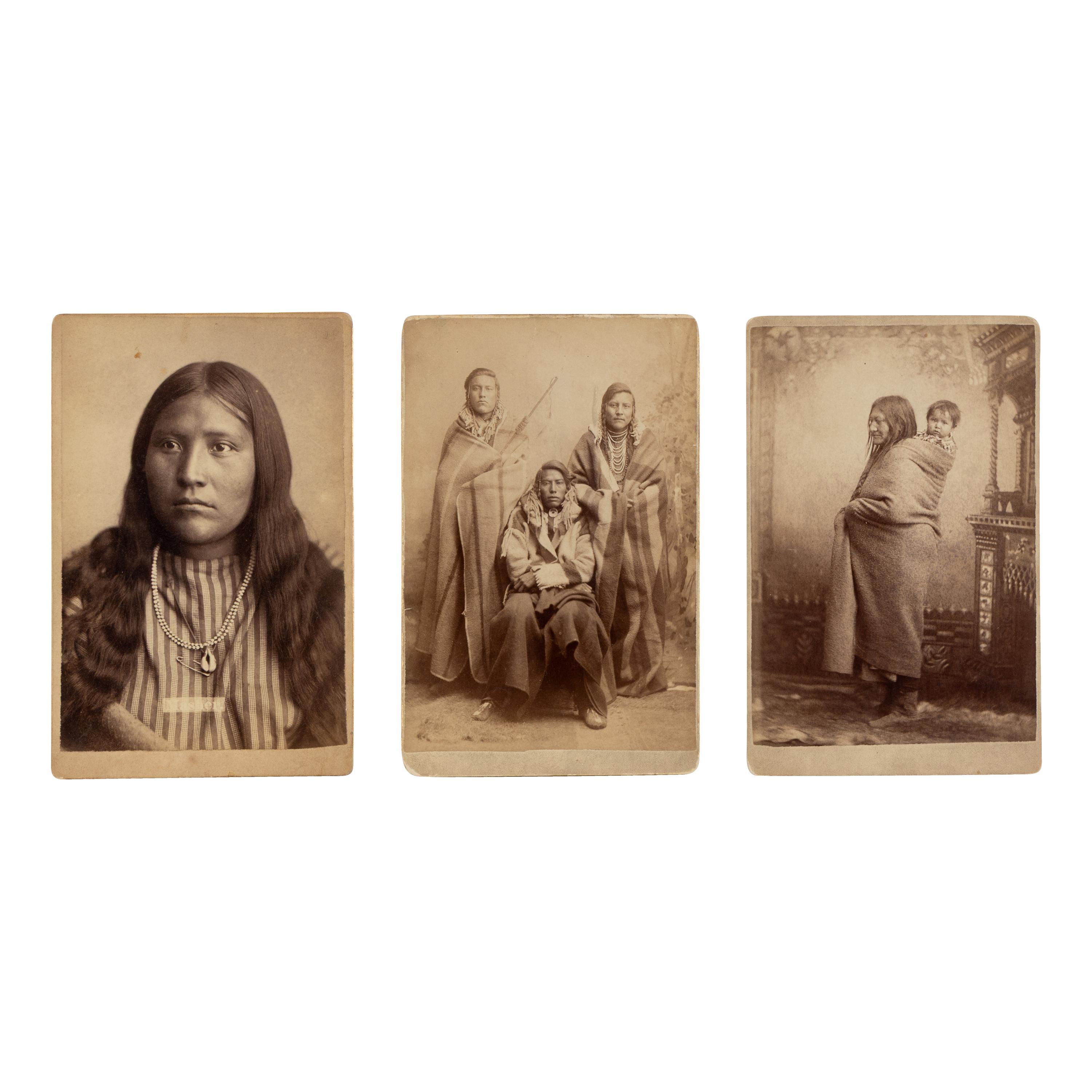 Orlando S. Goff (American, 1843-1916) — Native Americans at Fort Custer, Montana