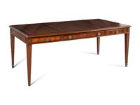 A George III Style Leather-Inset Mahogany Desk