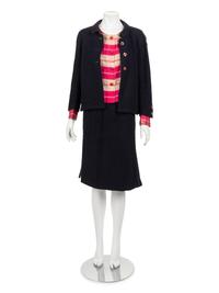 Chanel Three-Piece Skirt Suit Ensemble, 1964