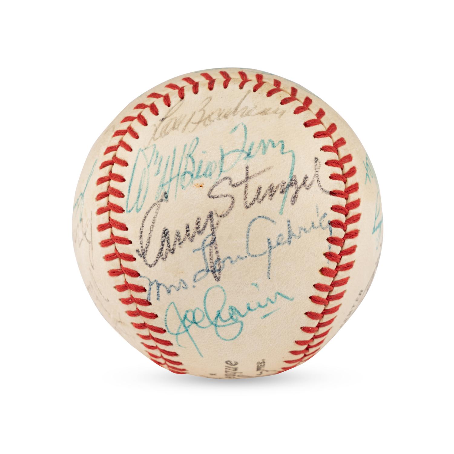 A Multi Signed Baseball Featuring Casey Stengel, Additional Hall of Famers and Notables (Beckett Authentication Services Letter of Authenticity)