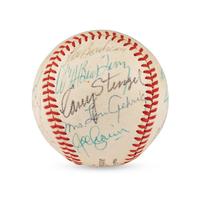 A Multi Signed Baseball Featuring Casey Stengel, Additional Hall of Famers and Notables (Beckett Authentication Services Letter of Authenticity)