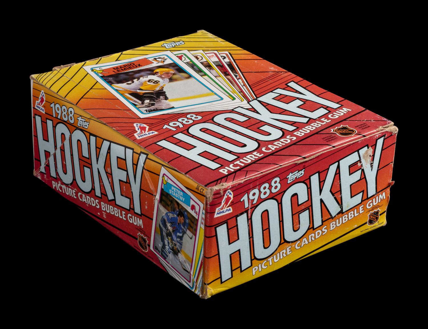 An Unopened Wax Box of 1988 Topps Hockey Cards
