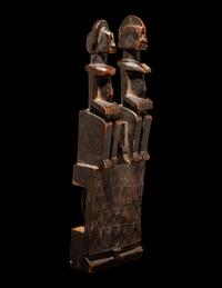A Dogon Wood Door Lock with Bolts