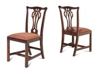 A Set of Eight George III Style Mahogany Dining Chairs