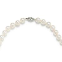 CULTURED PEARL AND DIAMOND NECKLACE