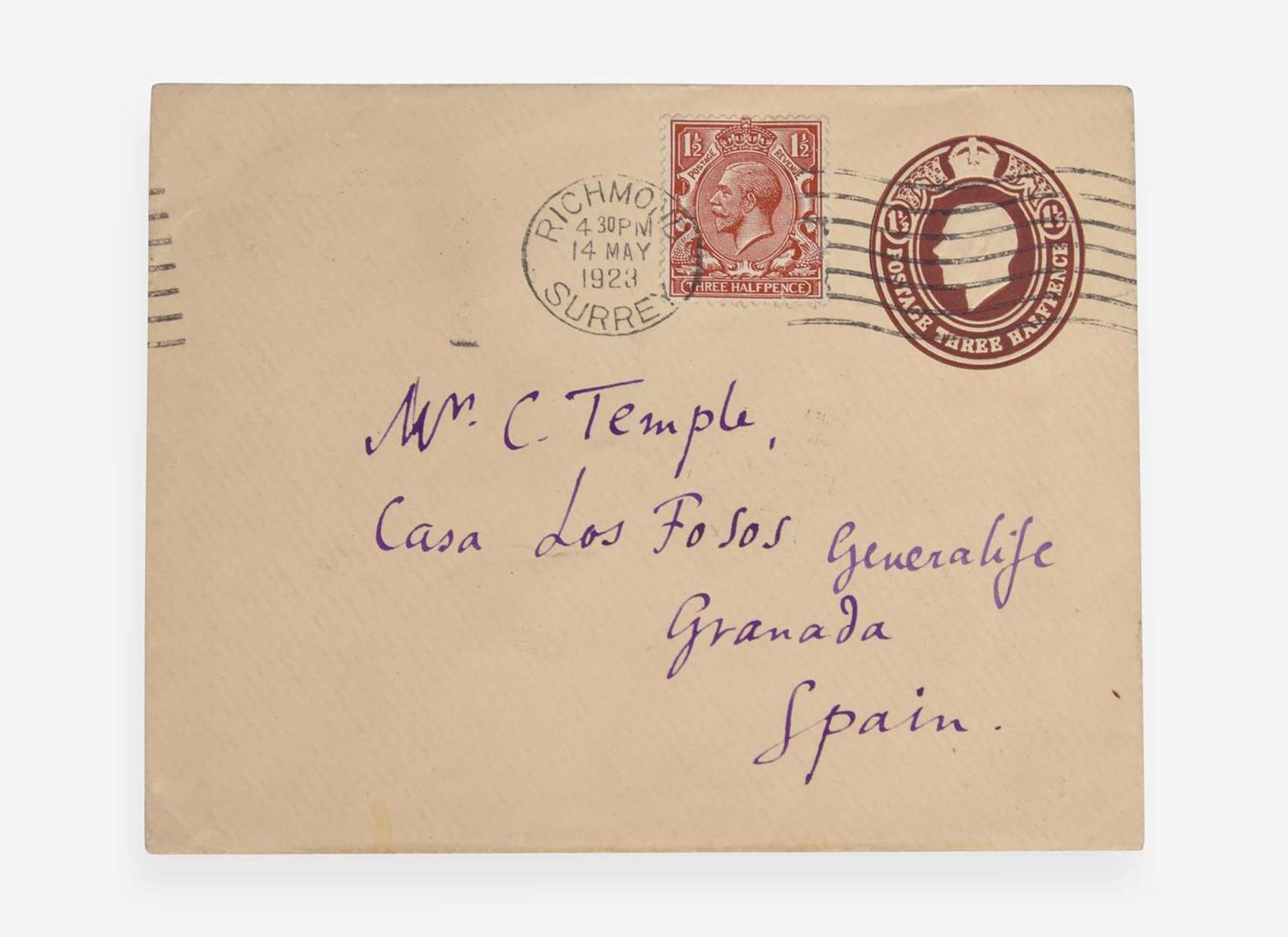 [Literature] Woolf, Virginia: Autograph Letter, signed