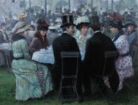 Hennie (Henriens Gerardus) de Korte, (Dutch, b. 1941), Garden Party
