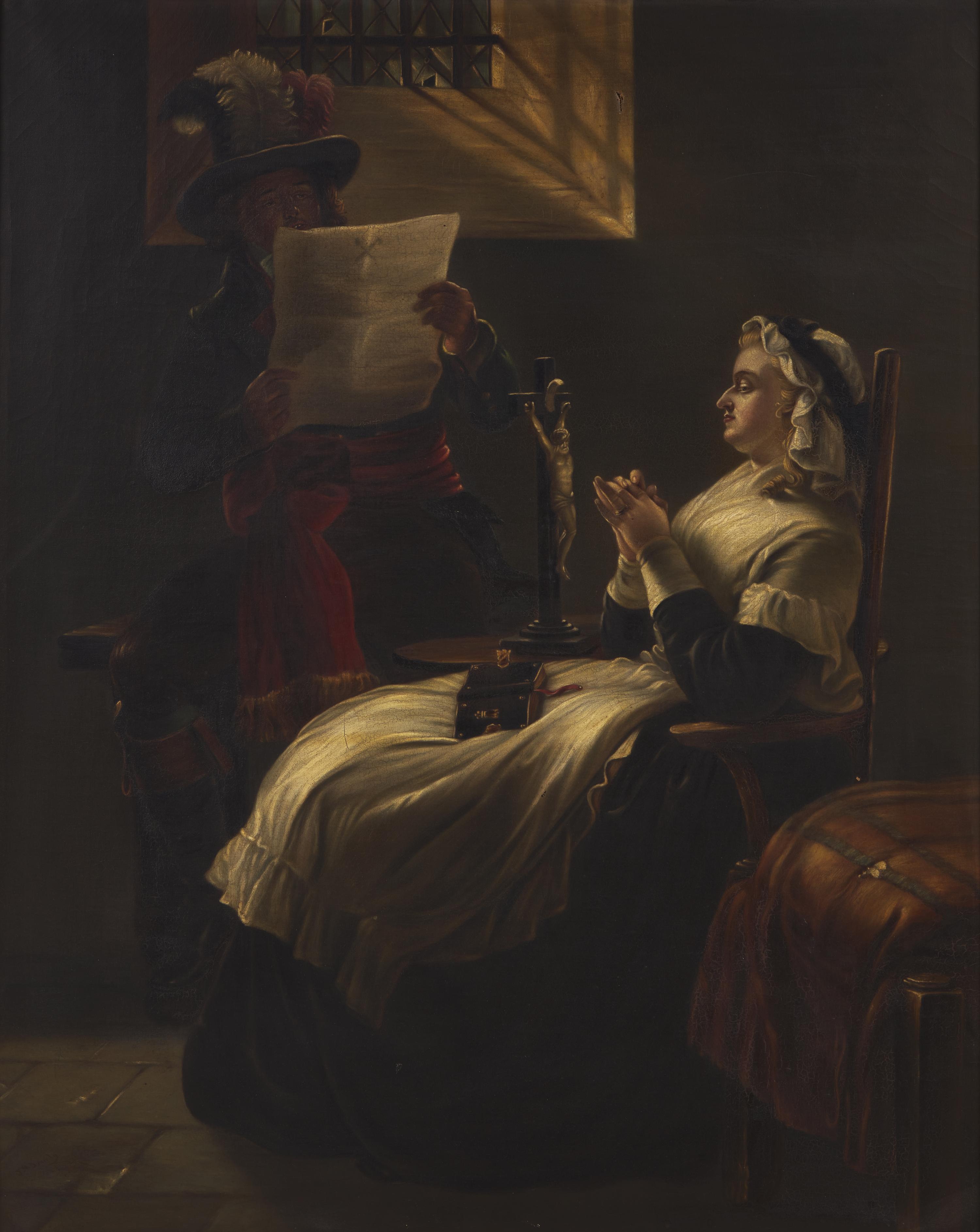 After Edward Matthew Ward (British, 1816–1879) — Marie Antoinette Listening to the Act of Accusation, the Day before Her Trial , after 1859