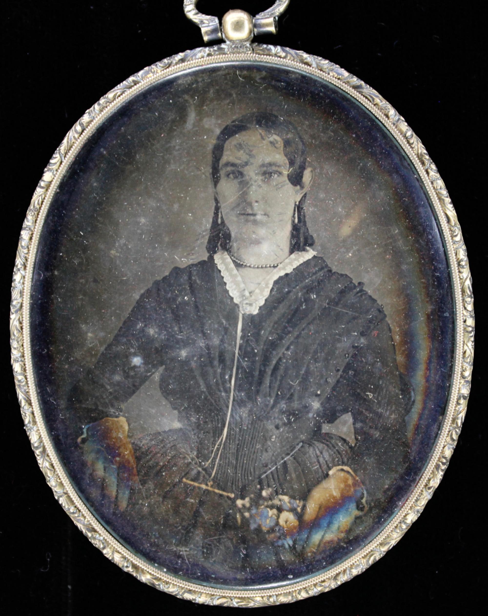 [Daguerreotypes] Pair of Daguerreian Lockets on Chain