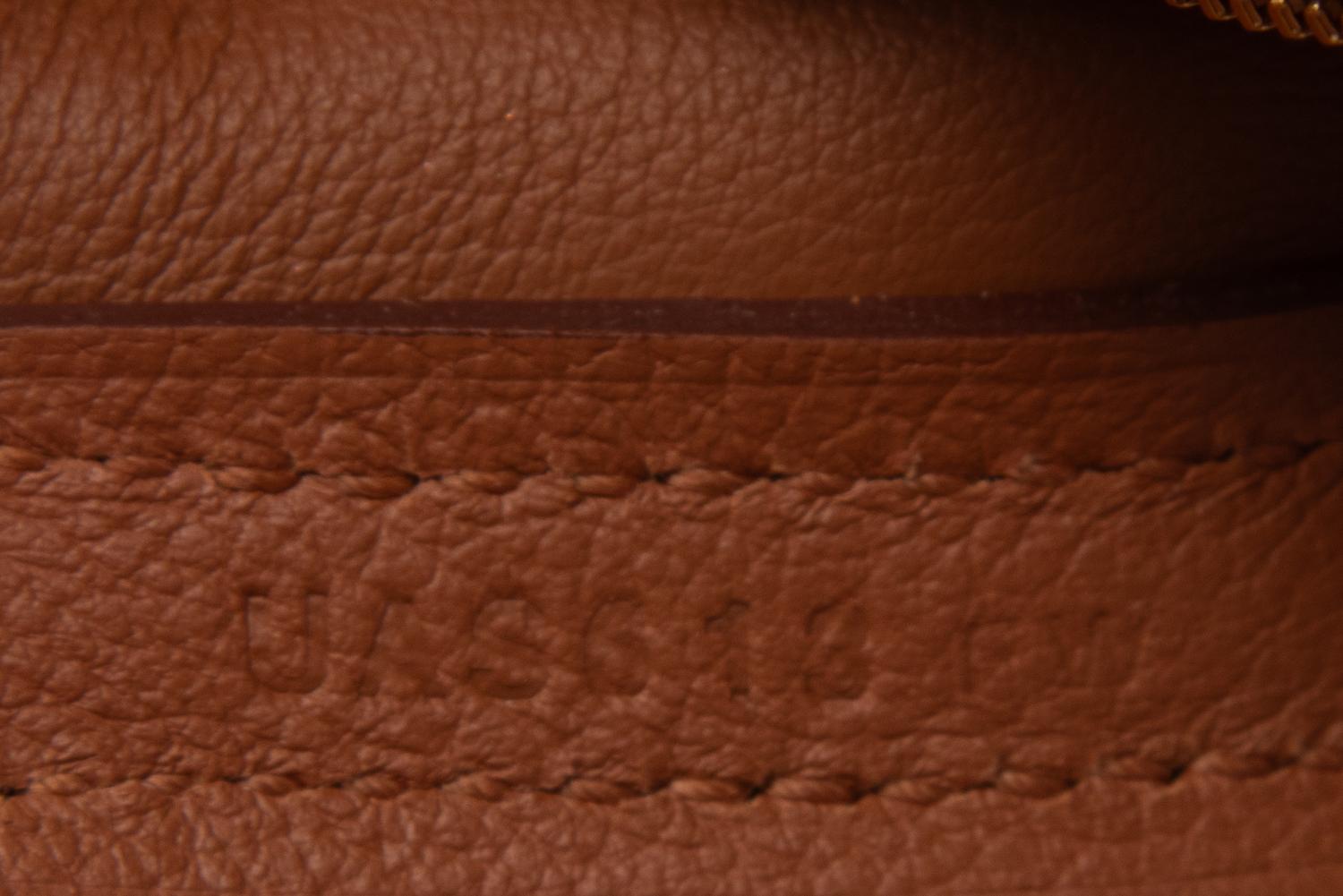 HERMÈS MINI 24/24 IN GOLD EVERCOLOR AND SWIFT WITH GOLD HARDWARE