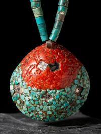 Pueblo Inlaid Shell Necklace