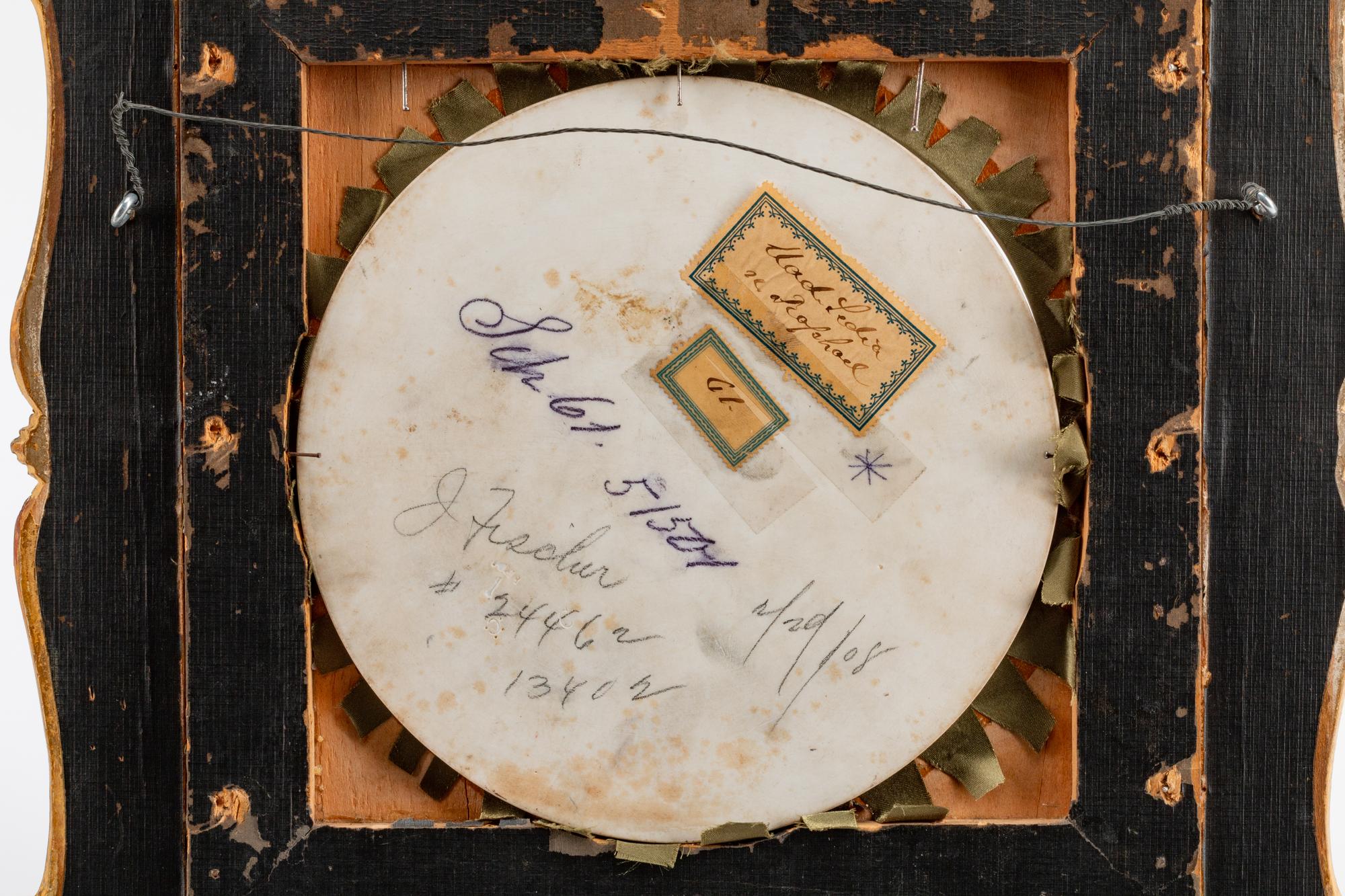 A German Porcelain Circular Plaque: Madonna della Seggiola — AFTER RAPHAEL, LATE 19TH CENTURY