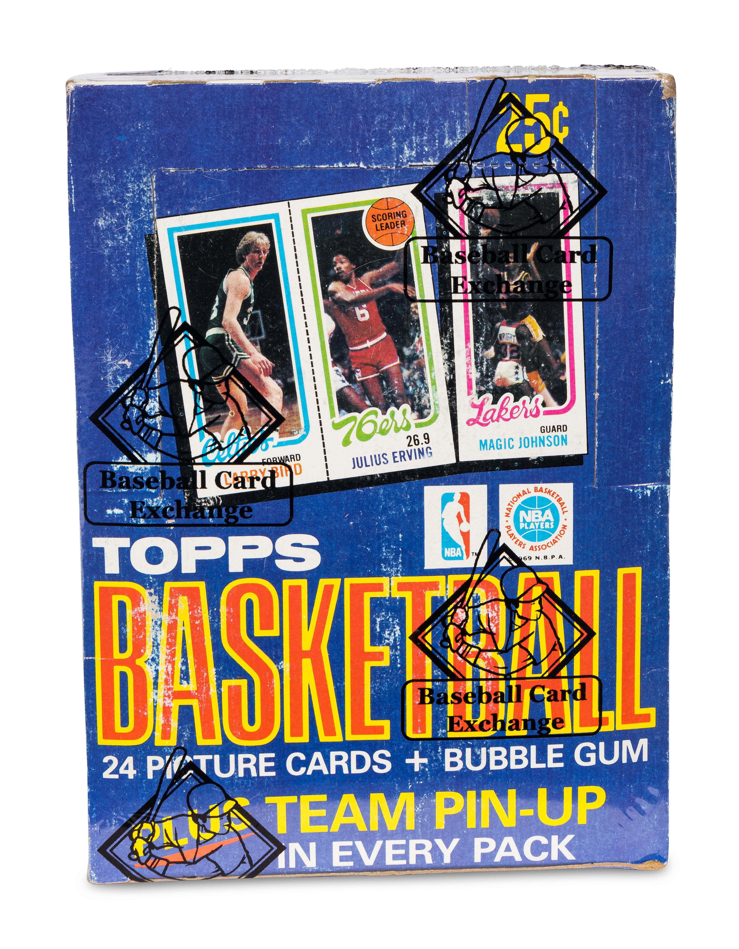 An Unopened Box of 1980 Topps Basketball Cards (36 Packs) BBCE Authenticated (Possible Magic Johnson/Larry Bird Rookie Cards)