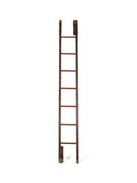 An English Brass Mounted Folding Library Ladder — 20TH CENTURY