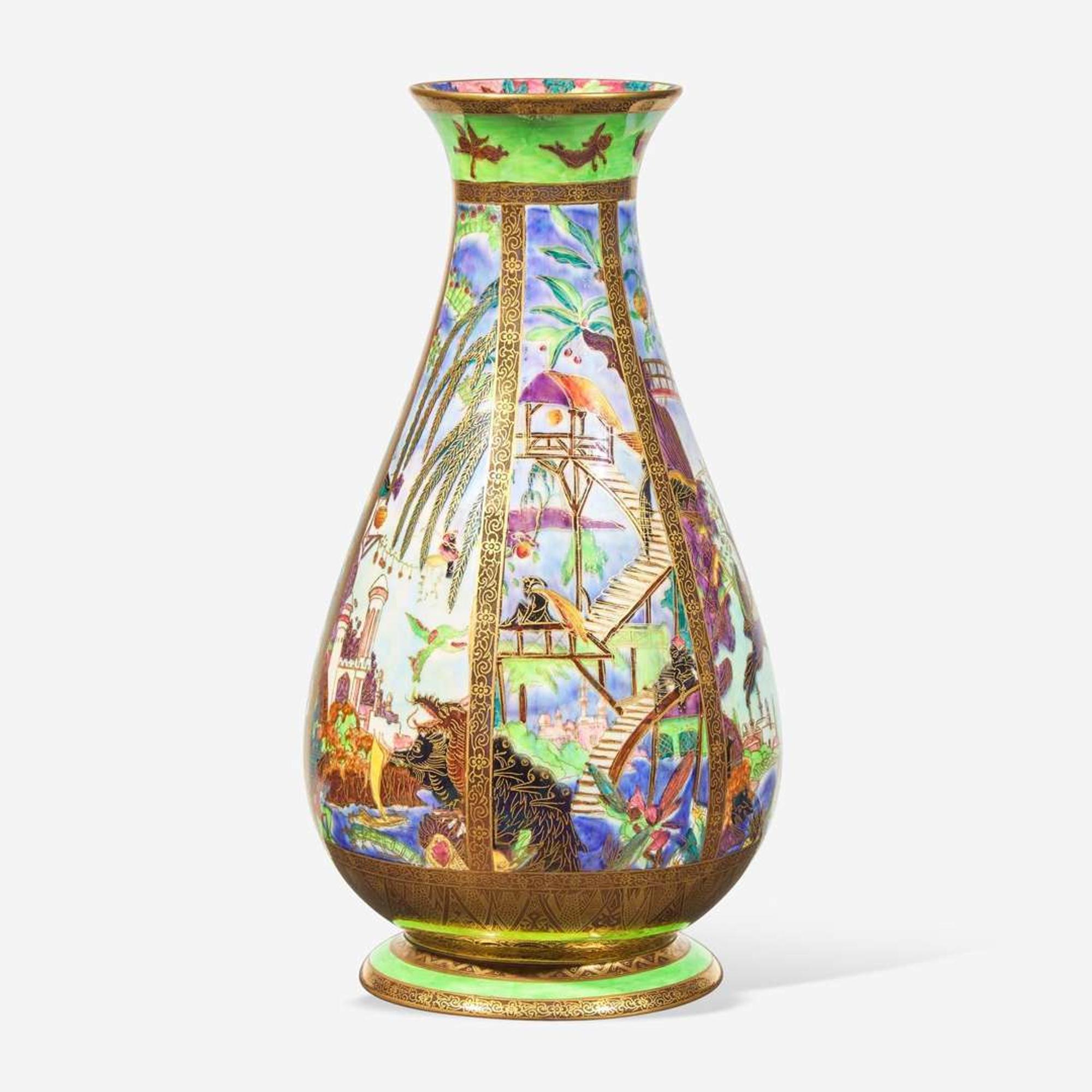 A Fairyland Lustre "Pillar" Vase UK, circa 1925