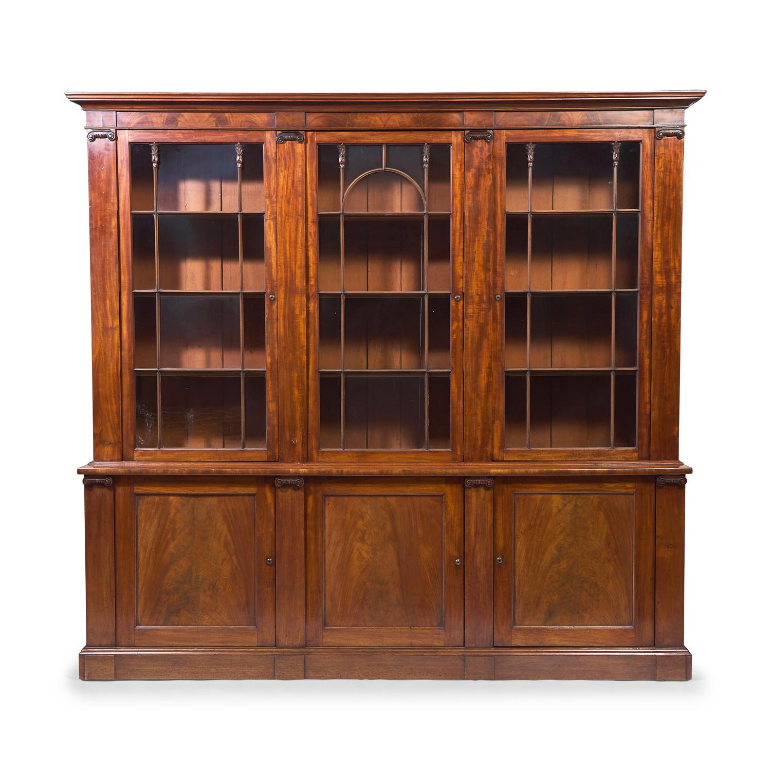 A George III Flame Mahogany Bookcase