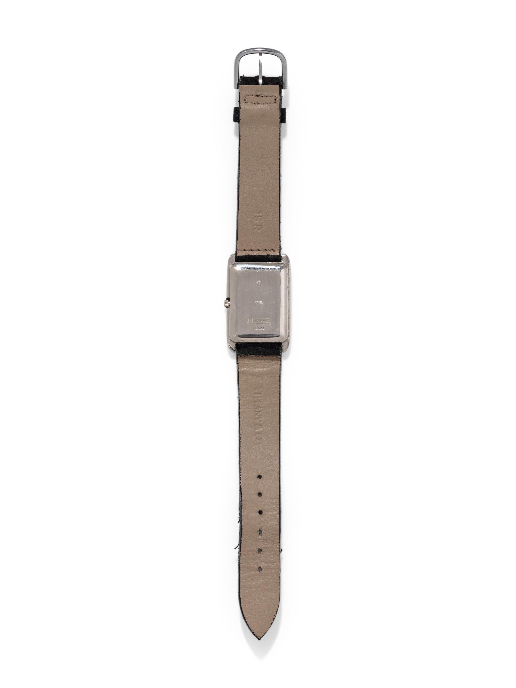 TIFFANY & CO., PLATINUM WRISTWATCH