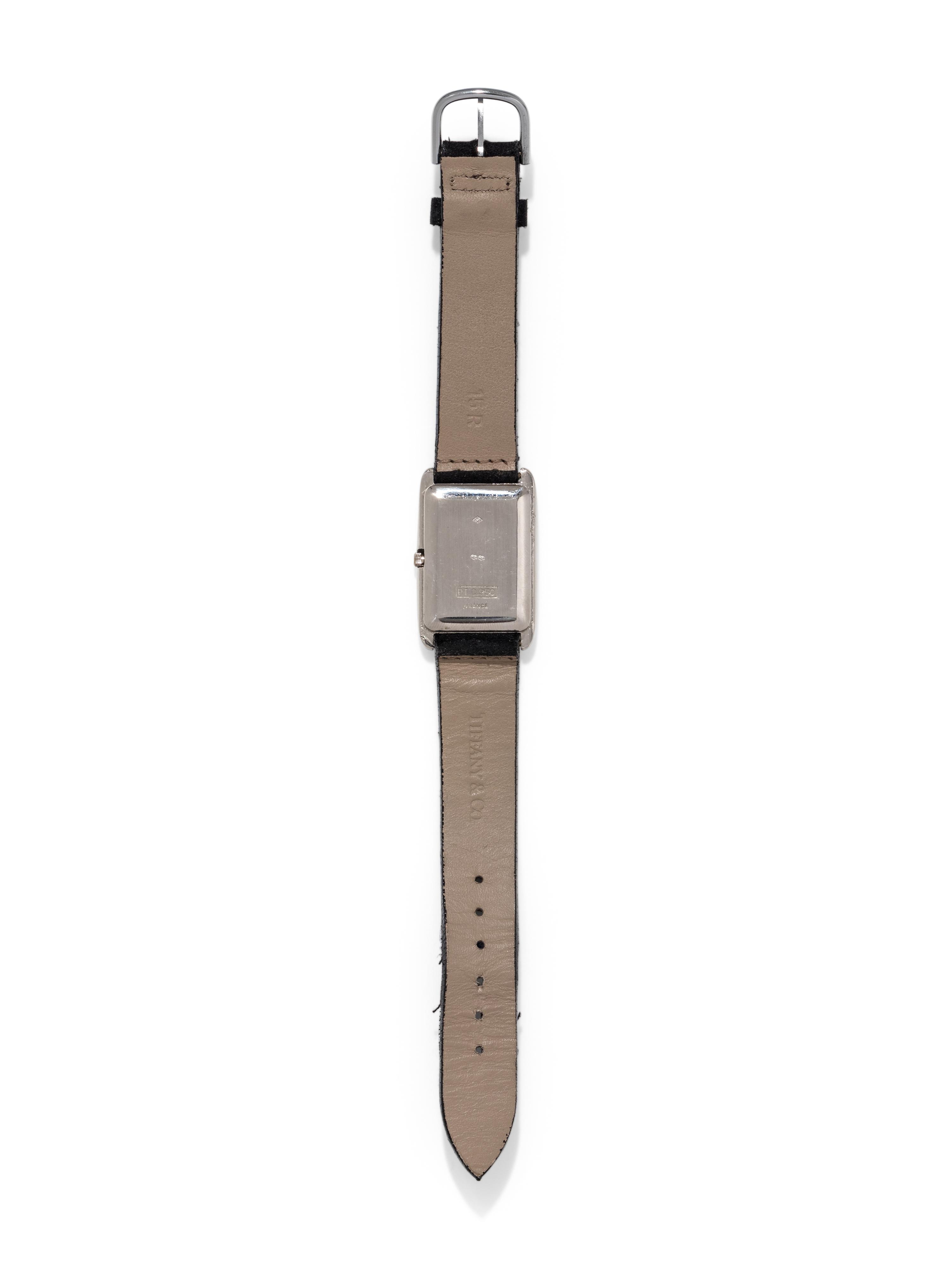 TIFFANY & CO., PLATINUM WRISTWATCH