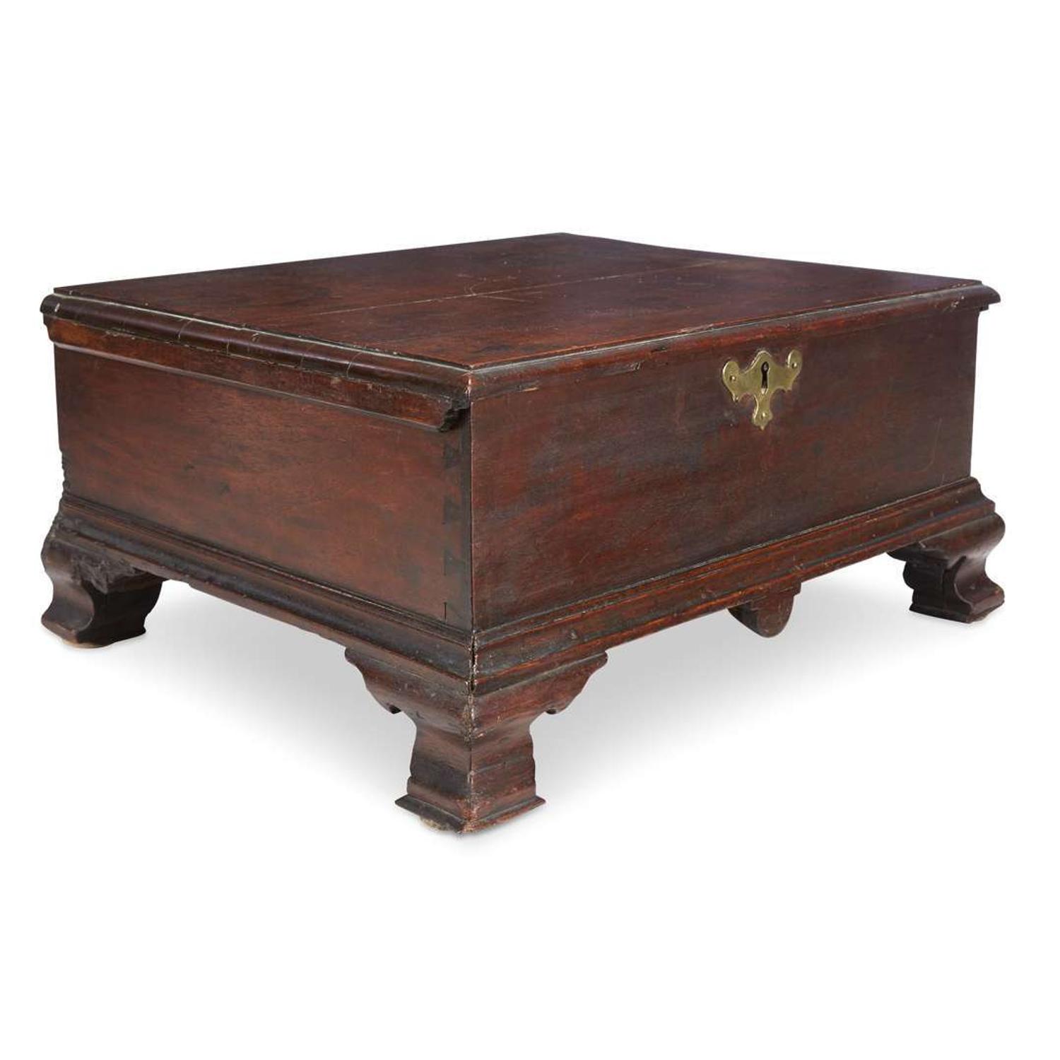 Chippendale walnut bible box Pennsylvania, circa 1770