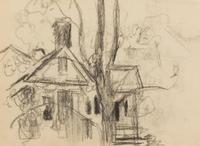 Walter Biggs, (American, 1886–1968), A Group of Five Exterior Sketches