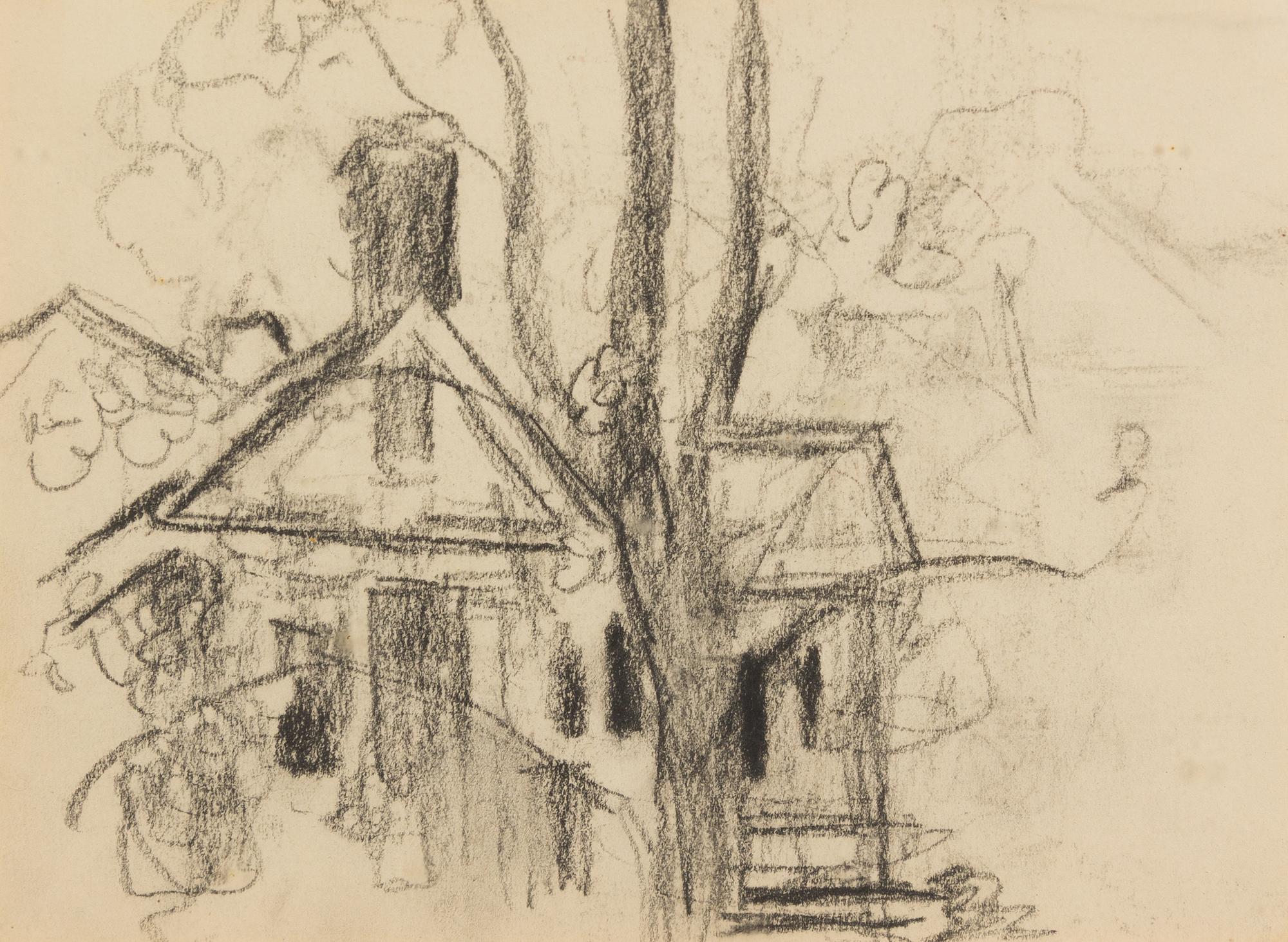 Walter Biggs, (American, 1886–1968), A Group of Five Exterior Sketches