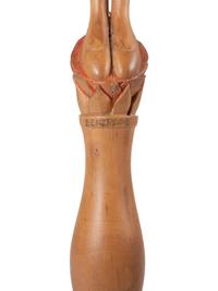 Four Carved and Painted Wooden Folk Art Figures