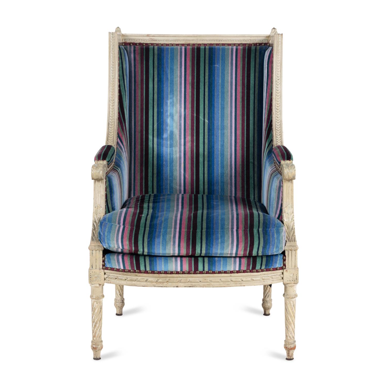 A Louis XVI Painted Bergère