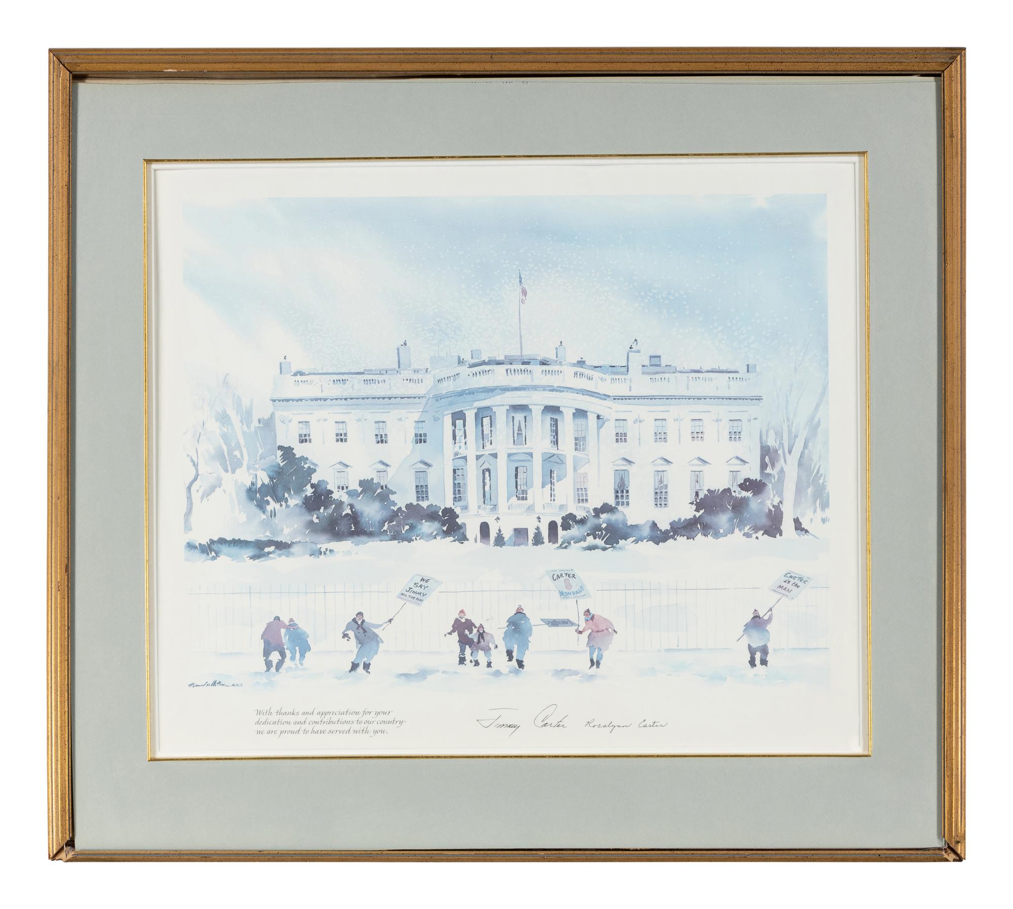 A Print Commemorating President Jimmy Carter's Presidency