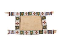 Sioux Beaded Hide Saddle Blanket