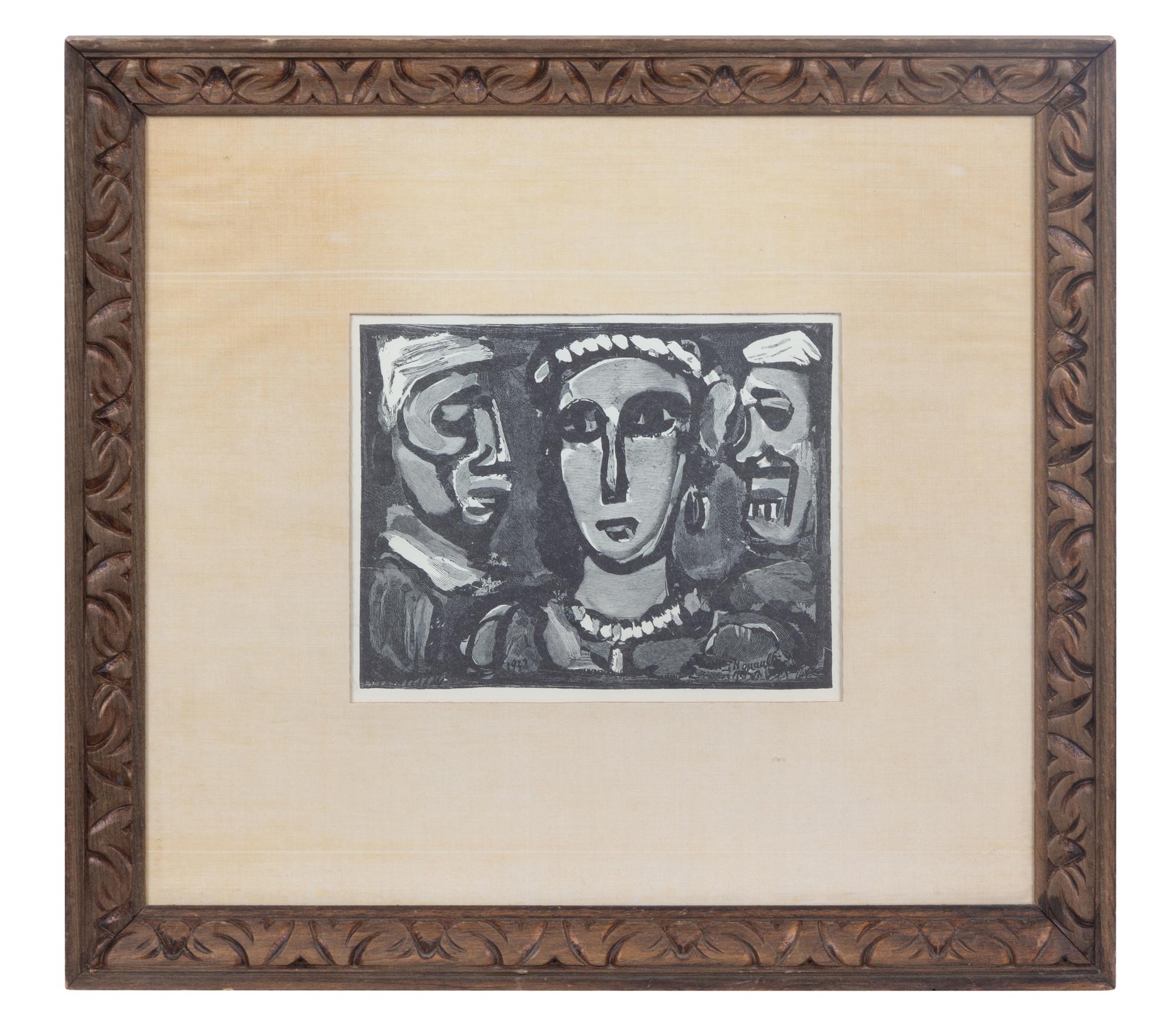 George Rouault (French 1871-1958) Les Visages engraving 6 x…