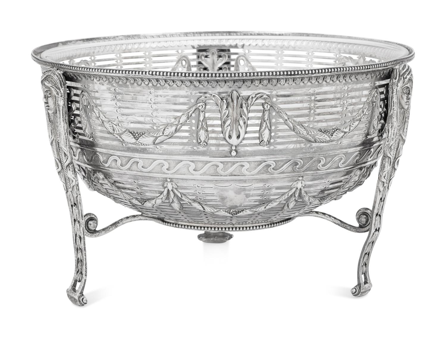A Victorian Silver Fruit Basket