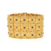 Buccellati, Sapphire and Yellow Gold Bracelet