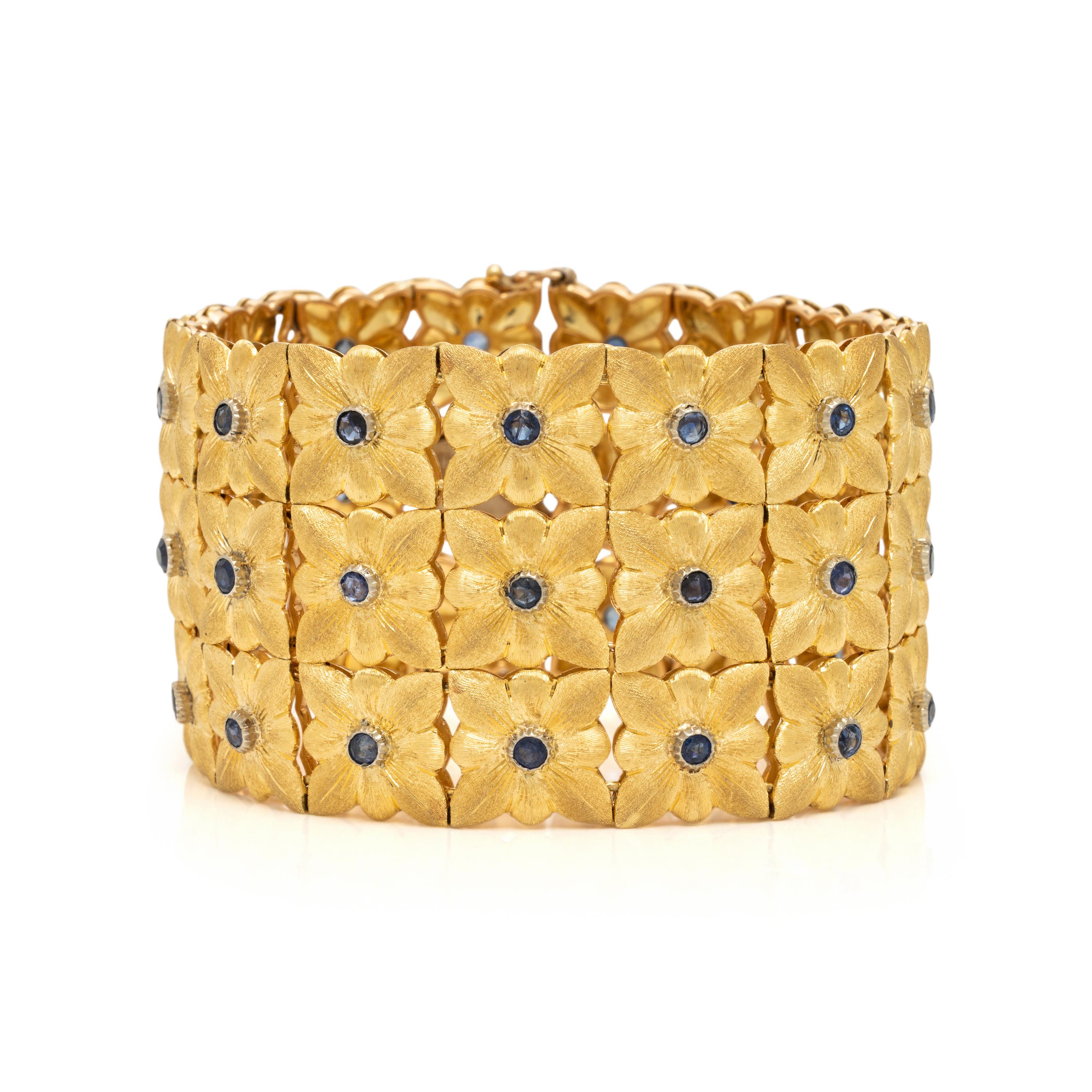 Buccellati, Sapphire and Yellow Gold Bracelet