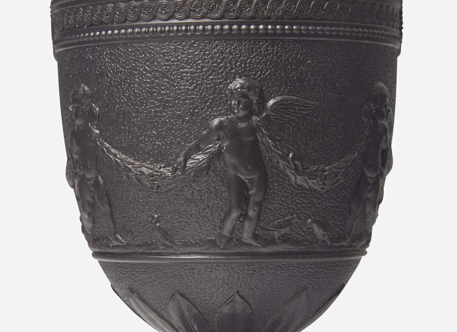 A Wedgwood Black Basalt Vase and Cover, UK, 19th century
