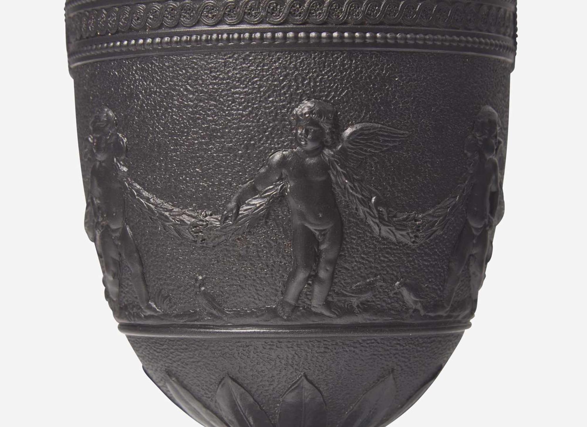 A Wedgwood Black Basalt Vase and Cover, UK, 19th century