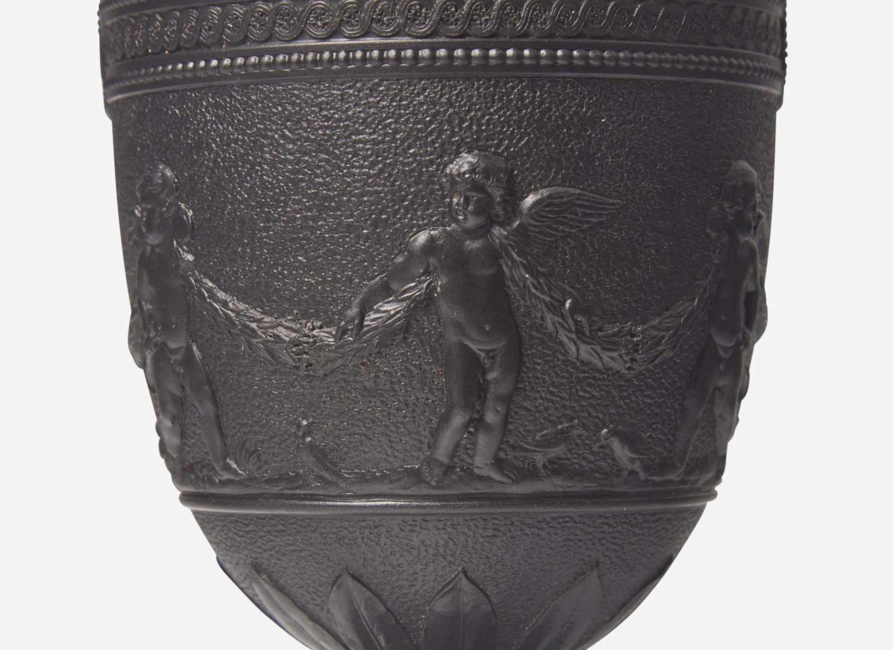 A Wedgwood Black Basalt Vase and Cover, UK, 19th century