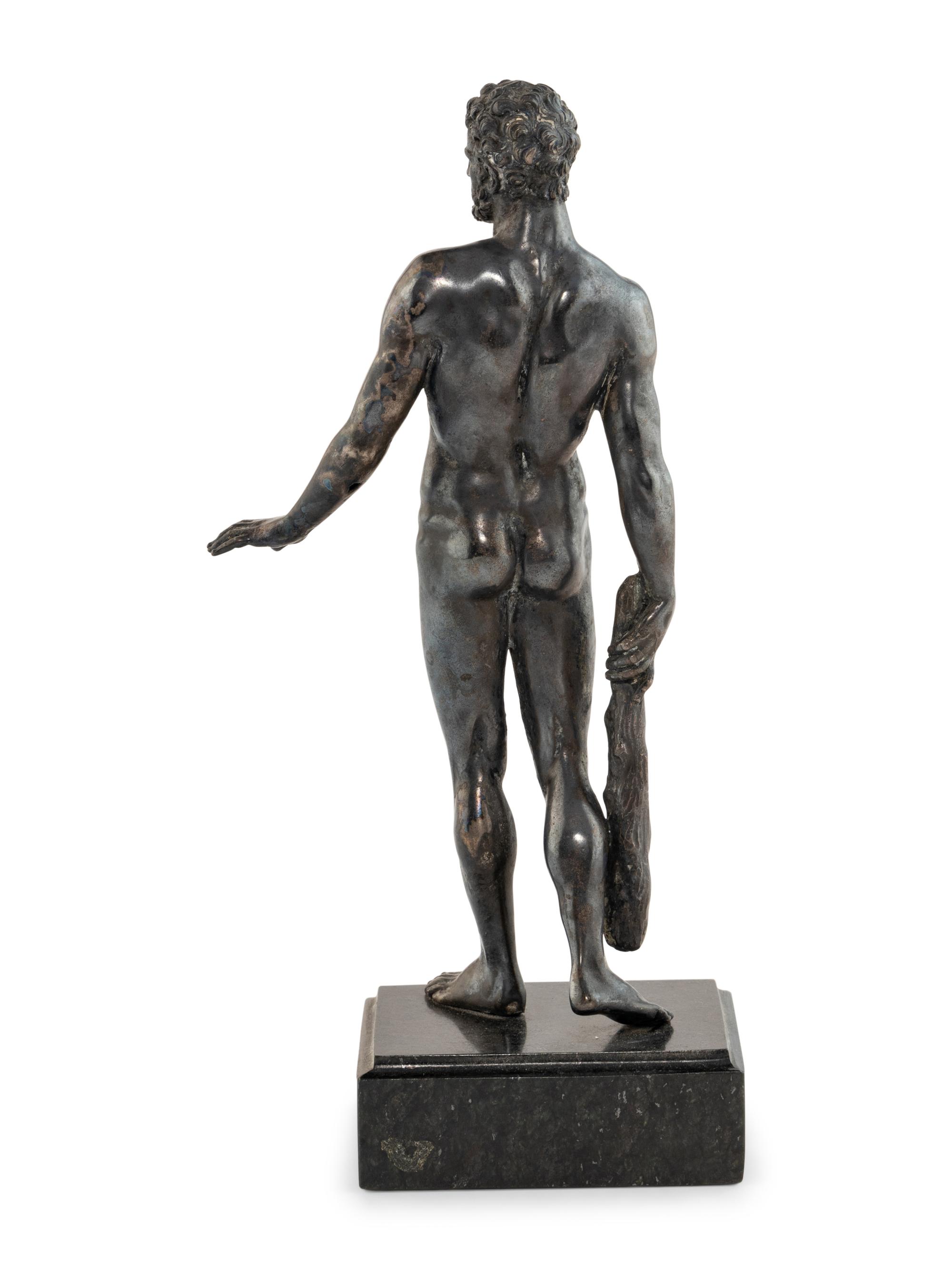 A Continental Silver Figure of Hercules