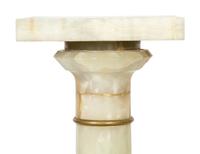A Continental Gilt Bronze Mounted Onyx Pedestal
