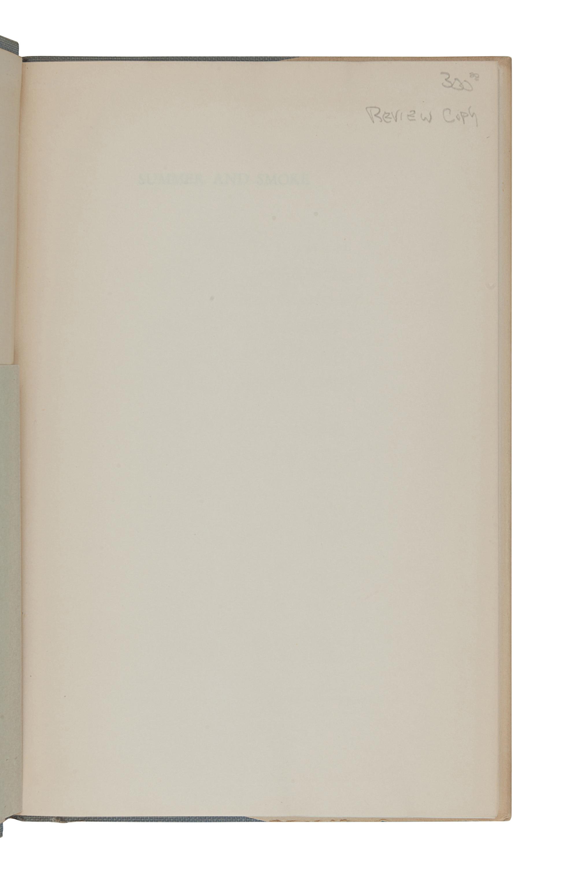 WILLIAMS, Tennessee (1911-1983). The Rose Tattoo . New York: New Directions, 1951.