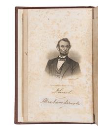 LINCOLN, Abraham (1809-1865). Signature "Abraham Lincoln", cut from a document. N.d.