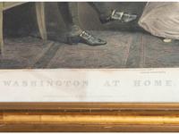 A Currier and Ives Chromolithograph of Washington at Home , after Edward Savage (American, 1761-1817)