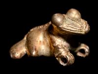 A Veraguas or Diquis Gold Frog Pendant