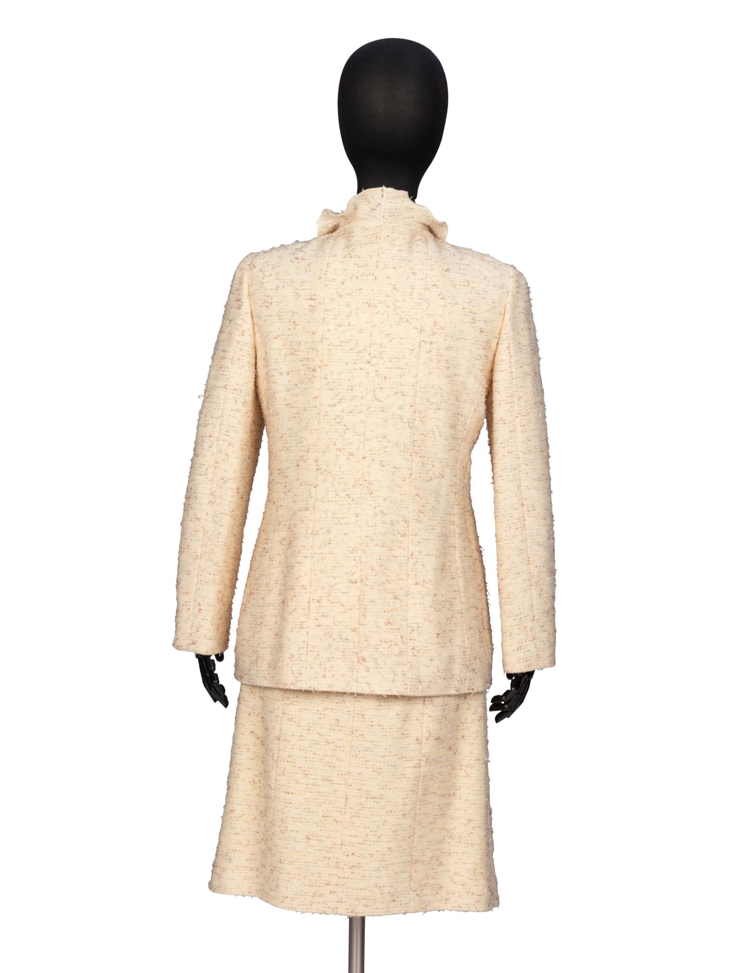Chanel, Eyelash Tweed Skirt Suit & Matching Bag