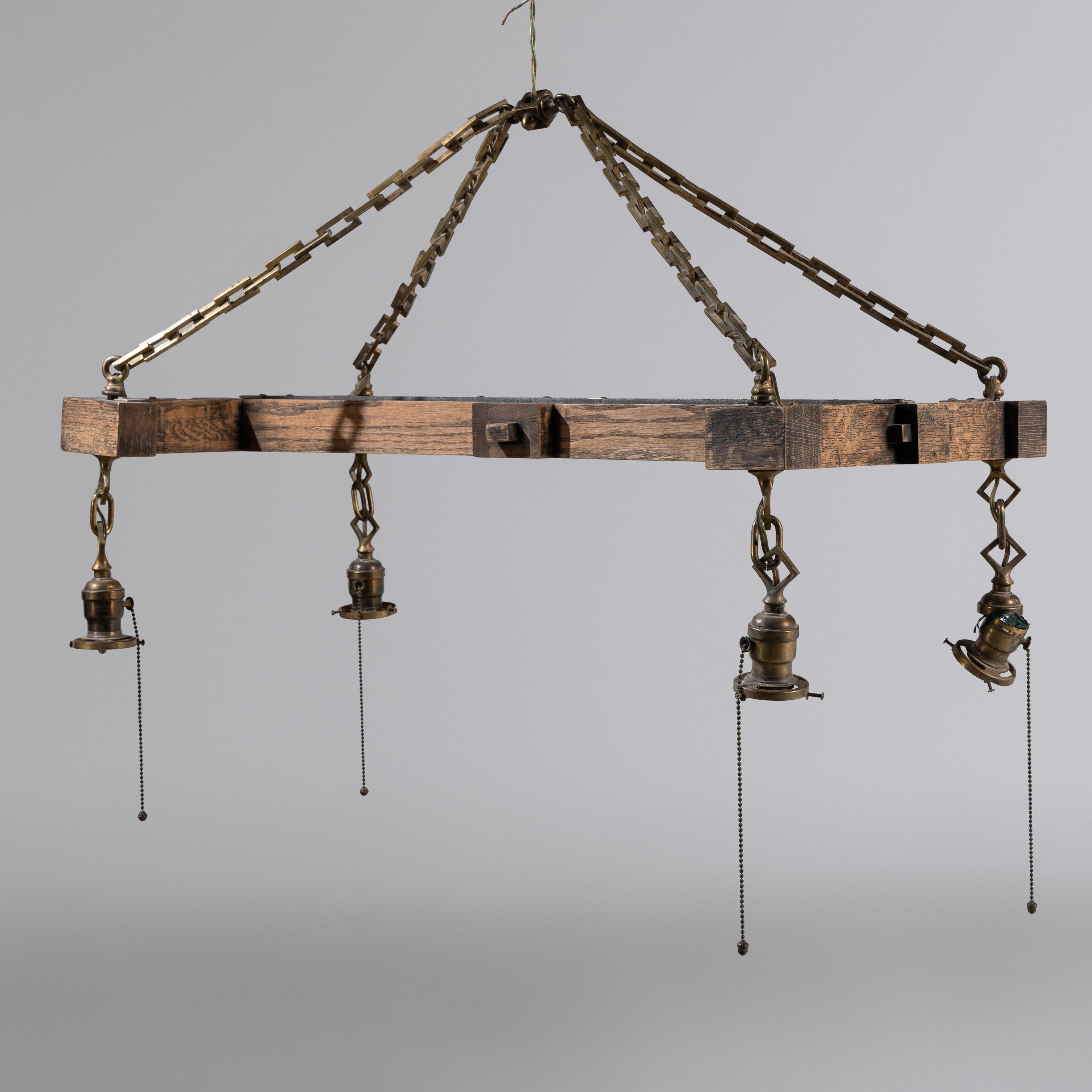 Collection of hanging light fixtures, three