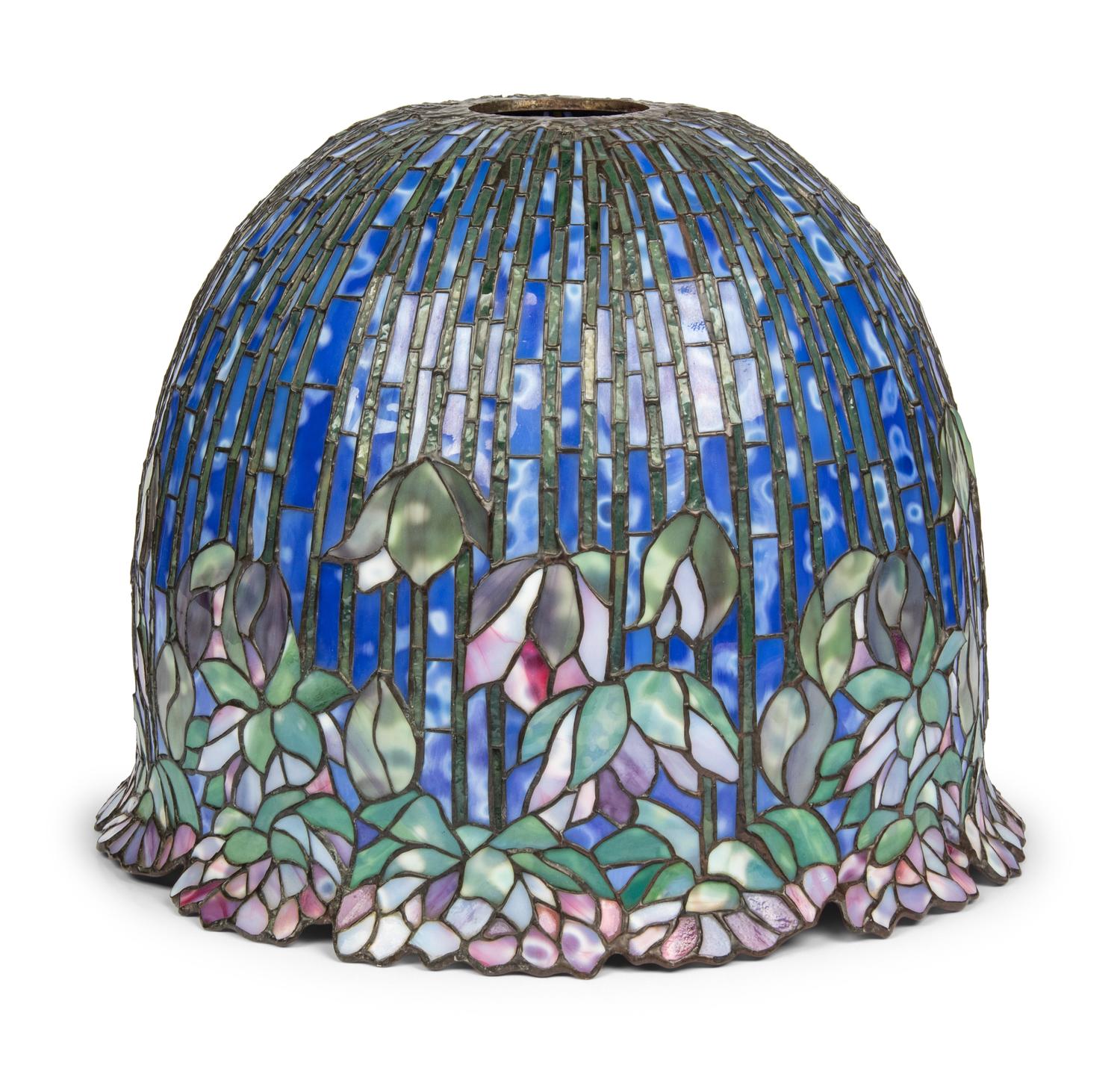 An American Arts & Crafts Leaded Glass Lamp Shade