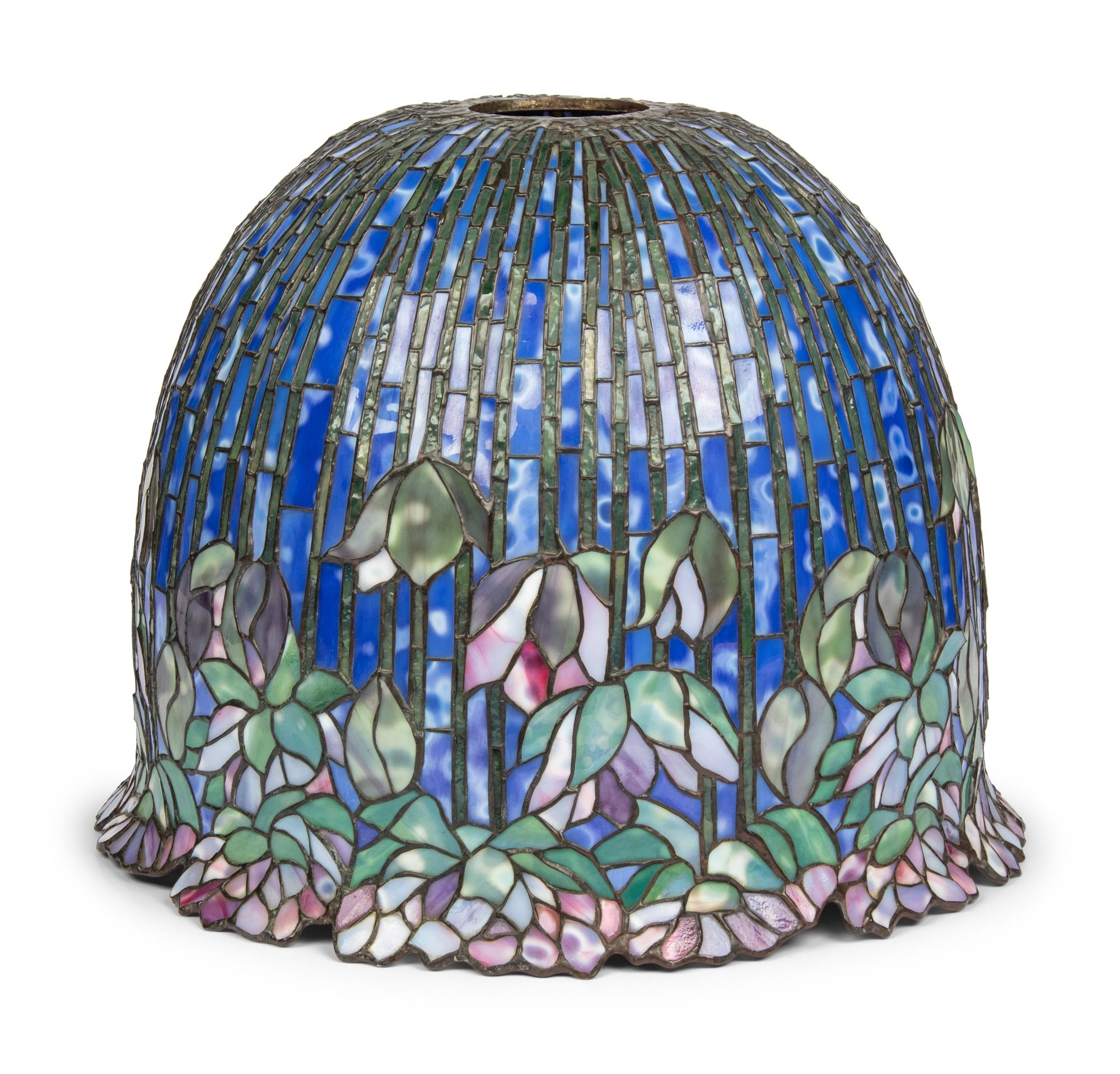 An American Arts & Crafts Leaded Glass Lamp Shade