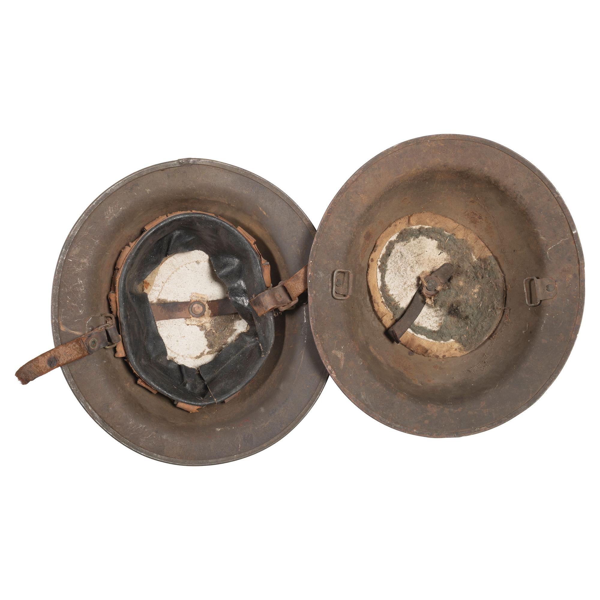 Group of Two M1917 Helmets Including 82nd Infantry Division and 3rd Infantry Division